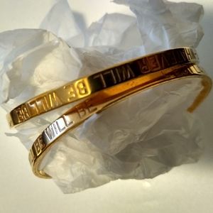 C'est la vie gold fill bangles